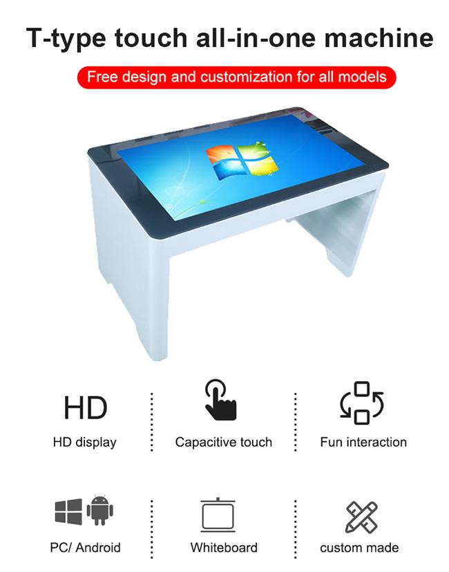 Pubblicità del   astuto del tavolino da salotto del touch screen dei video di Hd dei chioschi con il Multi-tocco capacitivo del  